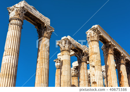 Ruins of Temple of Olympian Zeus in Athens, Greece Ruins of Temple of Olympian Zeus in Athens, Greece 40675386