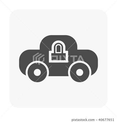 car security icon car security icon 40677651