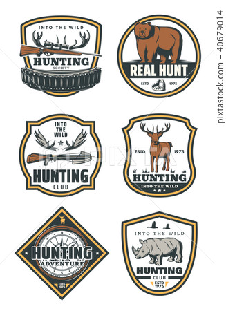 Set of huntings icons Set of huntings icons 40679014
