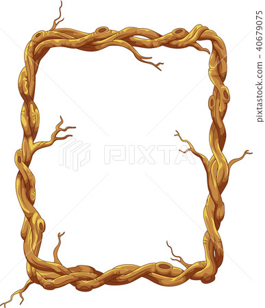 Frame made of tree trunk and branches Frame made of tree trunk and branches 40679075