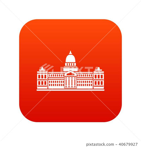 Palace of Congress , Argentina icon digital red 40679927