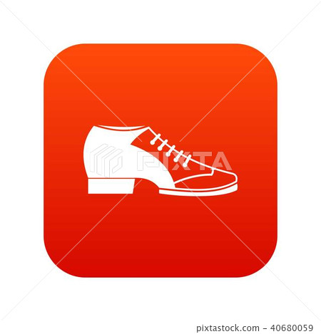 Tango shoe icon digital red 40680059