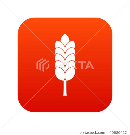 Big spica icon digital red 40680422