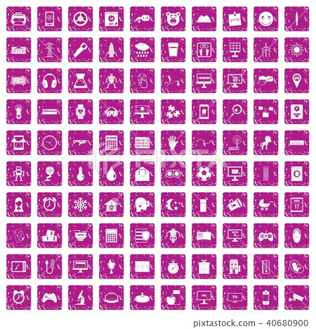 100 app icons set grunge pink 100 app icons set grunge pink 40680900