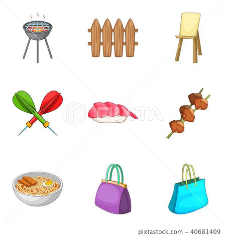 Craze icons set, cartoon style - Stock Illustration [40681409] - PIXTA