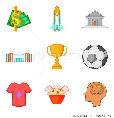 New disciple icons set, cartoon style New disciple icons set, cartoon style 40681463