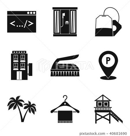 Gatekeeper icons set, simple style - Stock Illustration [40681690] - PIXTA