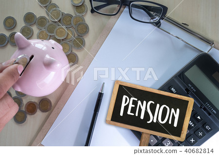 Positive  pension Happiness money saving for  40682814
