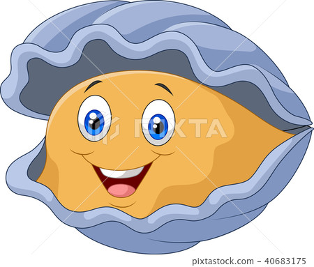 Cartoon happy oyster 40683175
