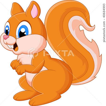 Cartoon adorable squirrel Cartoon adorable squirrel 40684993