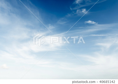 Blue sky and white clouds natural 40685142