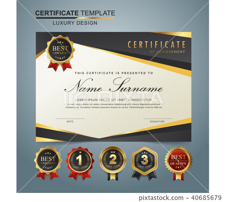 Certificate template luxury and modern pattern. Certificate template luxury and modern pattern. 40685679
