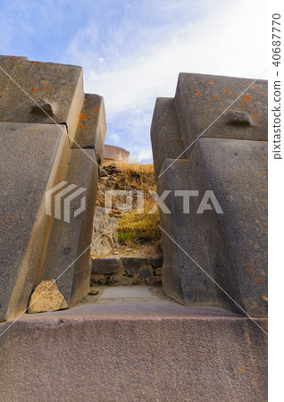Megalithic Gate of Ollantaytambo Ruins 40687770
