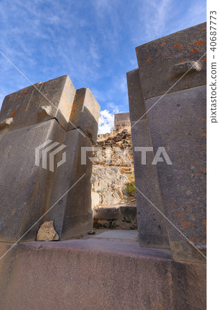 Megalithic Gate of Ollantaytambo Ruins 40687773