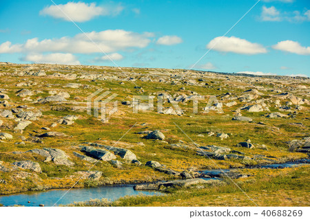 Arctic wilderness, tundra, minimalistic landscape Arctic wilderness, tundra, minimalistic landscape 40688269