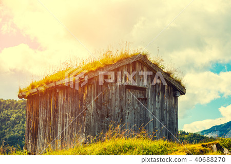 Old grunge wooden fishermen's house 40688270