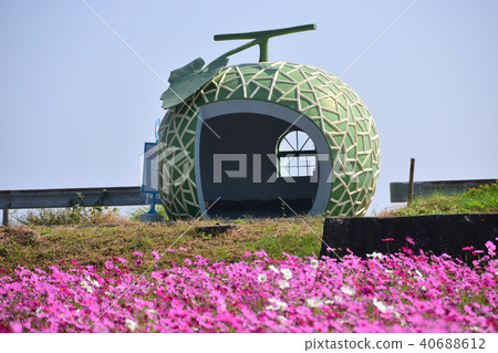 Isahaya fruit bus stop melon 40688612