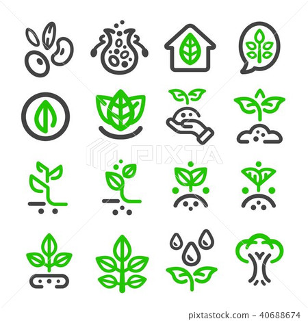 plant thin line icon 40688674