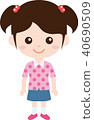 Person Family (Girl / Elementary School) Normal clothes 40690509