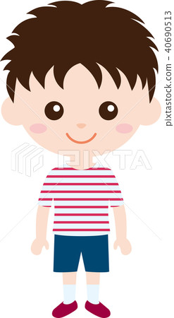 People Family (boys and elementary school students) plain clothes People Family (boys and elementary school students) plain clothes 40690513