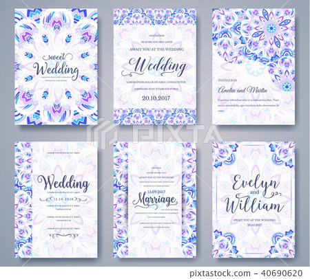 Set of old fairy tail flyer pages ornament illustration concept. Vintage art traditional, Islam Set of old fairy tail flyer pages ornament illustration concept. Vintage art traditional, Islam 40690620