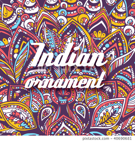 Abstract ornament background illustration concept. Vintage art traditional, Islam, arabic, indian 40690681