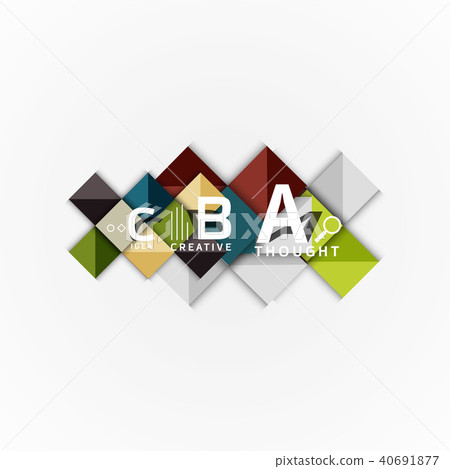 Abstract geometric option infographic banners, a b c steps process Abstract geometric option infographic banners, a b c steps process 40691877