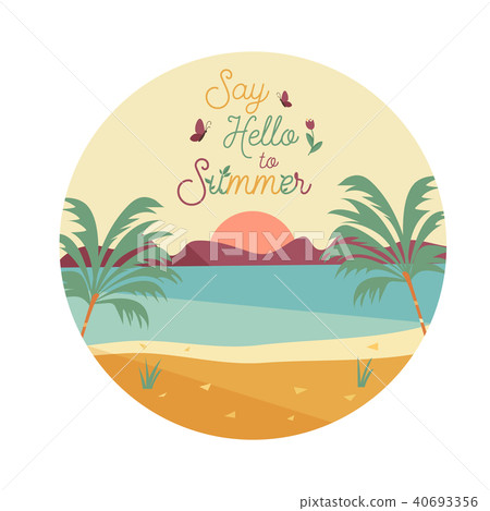 Say Hello to Summer poster, banner 40693356