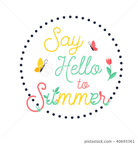 Hello Summer bright poster, banner Hello Summer bright poster, banner 40693361