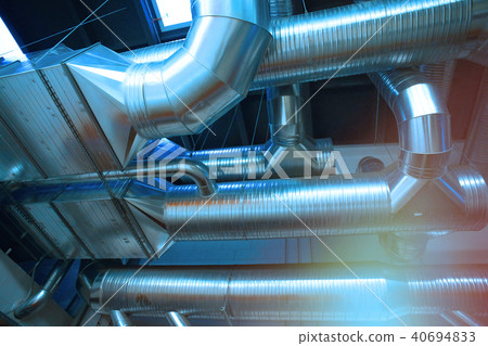 Ventilation pipes ducts  industrial air condition 40694833