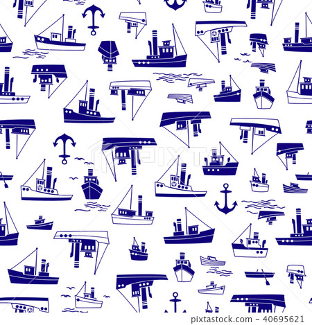 Working ship pattern, - Stock Illustration [40695621] - PIXTA