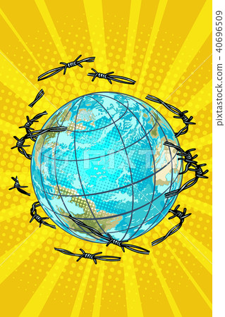 planet earth is barbed wire free 40696509