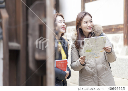 夫婦，朋友，房子，旅行，江陵，江原道 40696615