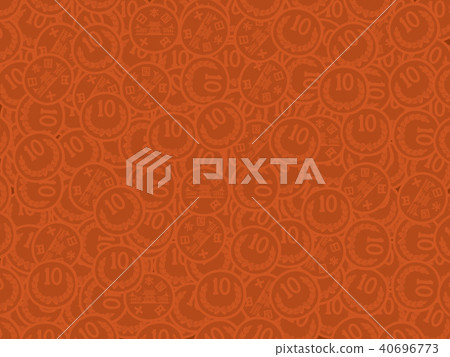 一枚簡單的十日元硬幣的背景例證 40696773