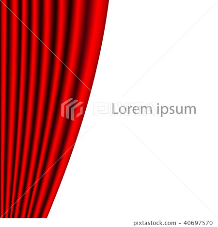 Isolated red curtain vector backgroud Isolated red curtain vector backgroud 40697570