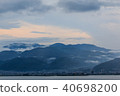 Su訪湖，黃昏，山脈，雲（1） 40698200