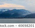 Su訪湖，黃昏，山巒，雲（2） 40698201