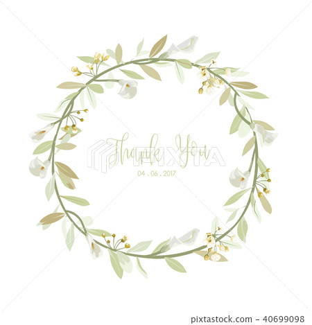 Orchids floral bouquet . Flourish greeting card  40699098