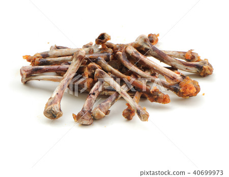 Chicken Bones is on white background Chicken Bones is on white background 40699973