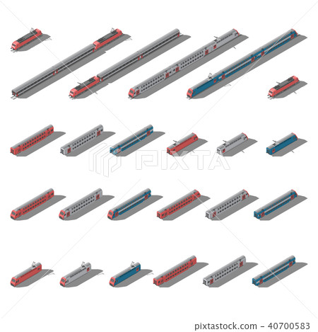 European passenger commuter and intercity trains 40700583