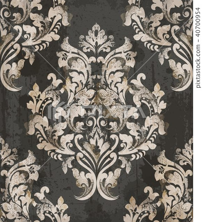 Damask old pattern ornament decor Vector Damask old pattern ornament decor Vector 40700954