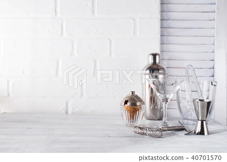 Cocktail shaker for preparing a summer cocktail with can be used for display or montage your 40701570