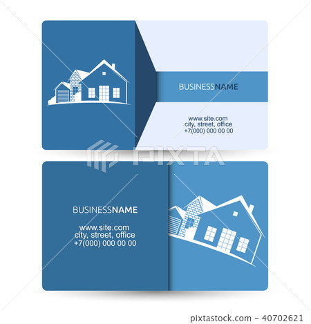 Sale And Construction Of Housing Business Card Stock Illustration 40702621 Pixta