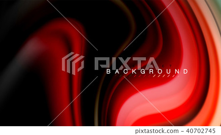 Abstract wave lines fluid rainbow style color stripes on black background Abstract wave lines fluid rainbow style color stripes on black background 40702745