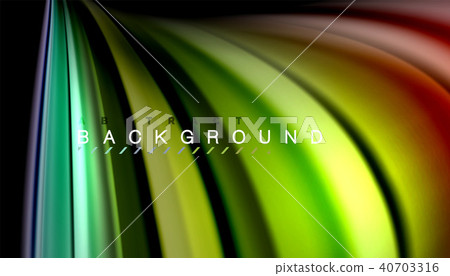 Fluid mixing colors, vector wave abstract background 40703316