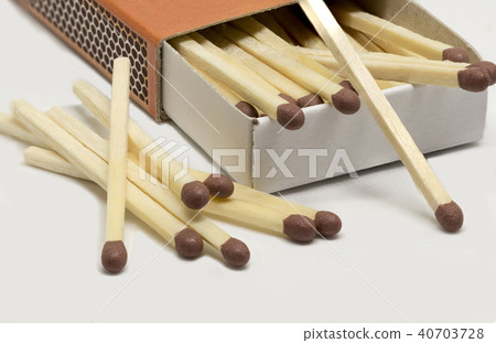 one box with brown matches one box with brown matches 40703728