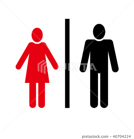 象形圖男人和女人 象形圖男人和女人 40704224