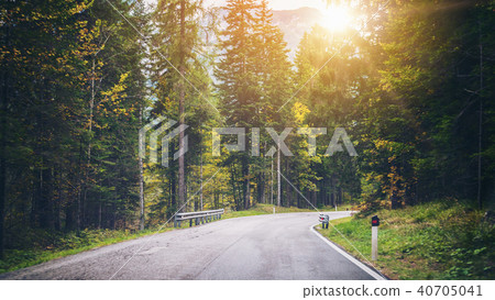 Mountain Road Highway of Dolomite Mountain - Italy 40705041