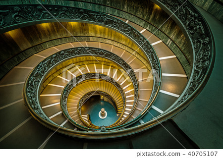 Staircase in Vatican Museums, Vatican, Rome, Italy Staircase in Vatican Museums, Vatican, Rome, Italy 40705107