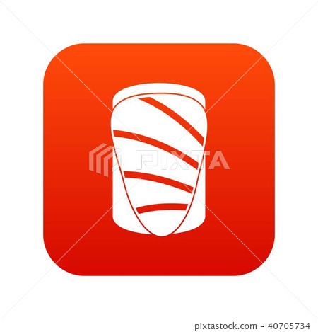 Salmon icon digital red 40705734